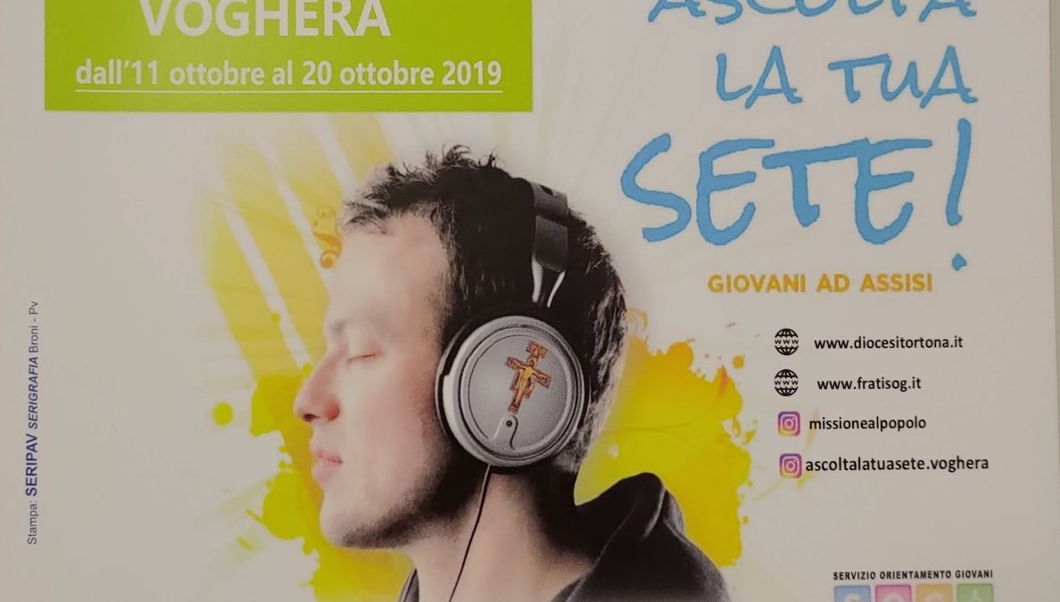 02/10/2019 L’Istituto Santachiara e la missione giovani “Ascolta la tua sete!”