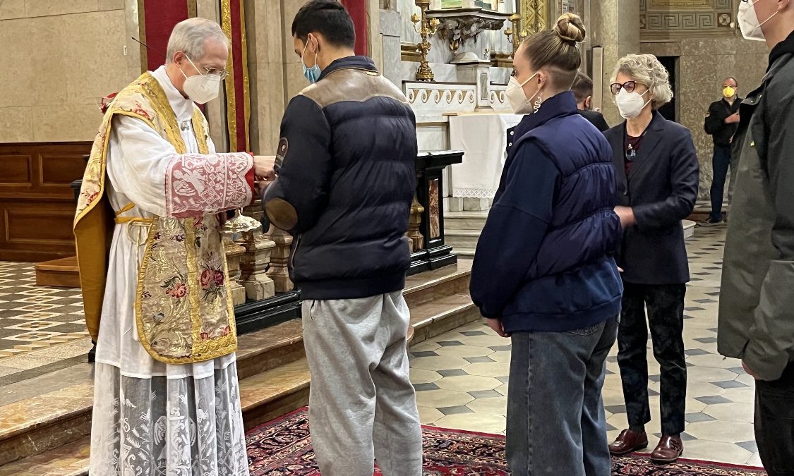 L’incontro di Sua Eccellenza Guido Marini con i giovani del CFP di Stradella