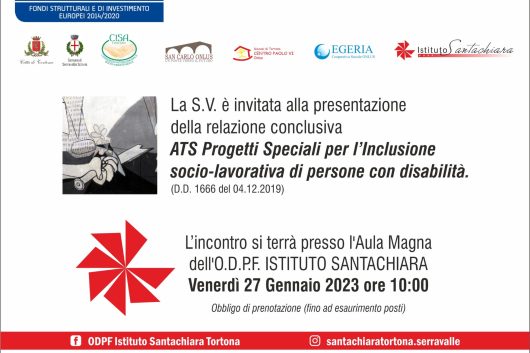 RELAZIONE CONCLUSIVA – ATS PROGETTI SPECIALI PER L’INCLUSIONE SOCIO-LAVORATIVA DI PERSONE CON DISABILITA’