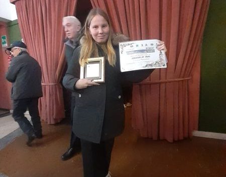Primo premio al Concorso Internazionale di Poesia Città di Voghera