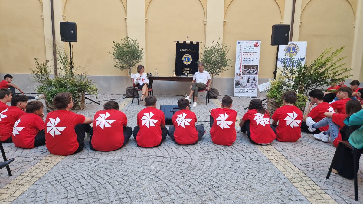 Lo Chef stellato Davide Oldani al Santachiara, il Service meraviglia del Lions Club Tortona Duomo