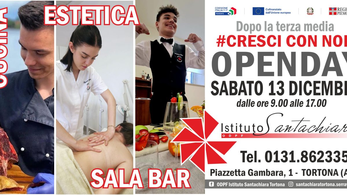 Open Day 2025 all’Istituto Santachiara di Tortona #CresciConNoi!